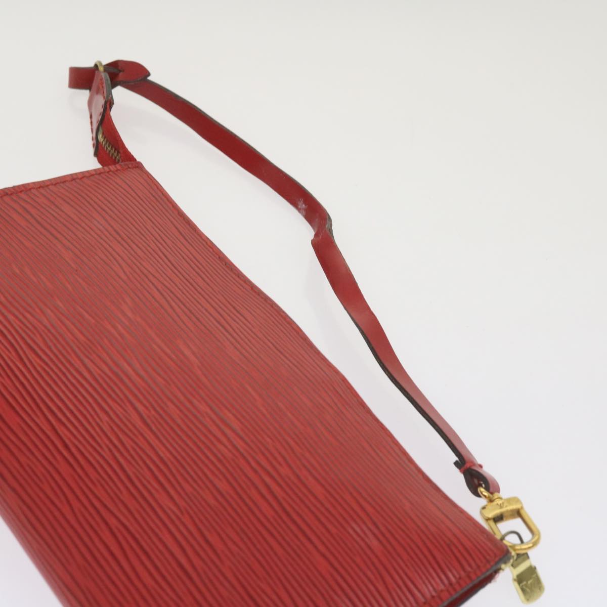 LOUIS VUITTON Epi Pochette Accessoires Accessory Pouch Red M52987 Auth 66760