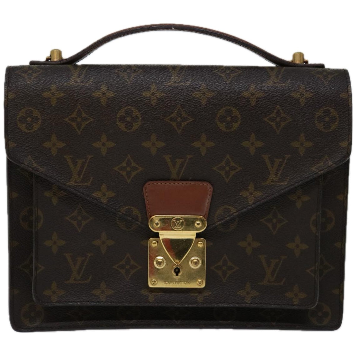 LOUIS VUITTON Monogram Monceau 28 Hand Bag 2way M51185 LV Auth 66764