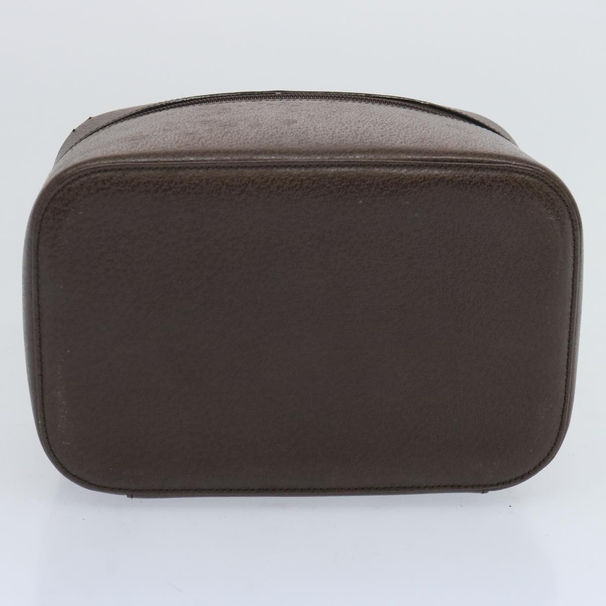 GUCCI Vanity Cosmetic Pouch Leather Brown 039 1705 0710 Auth 66767