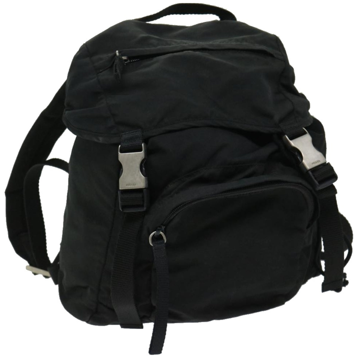 PRADA Backpack Nylon Black Auth 66809