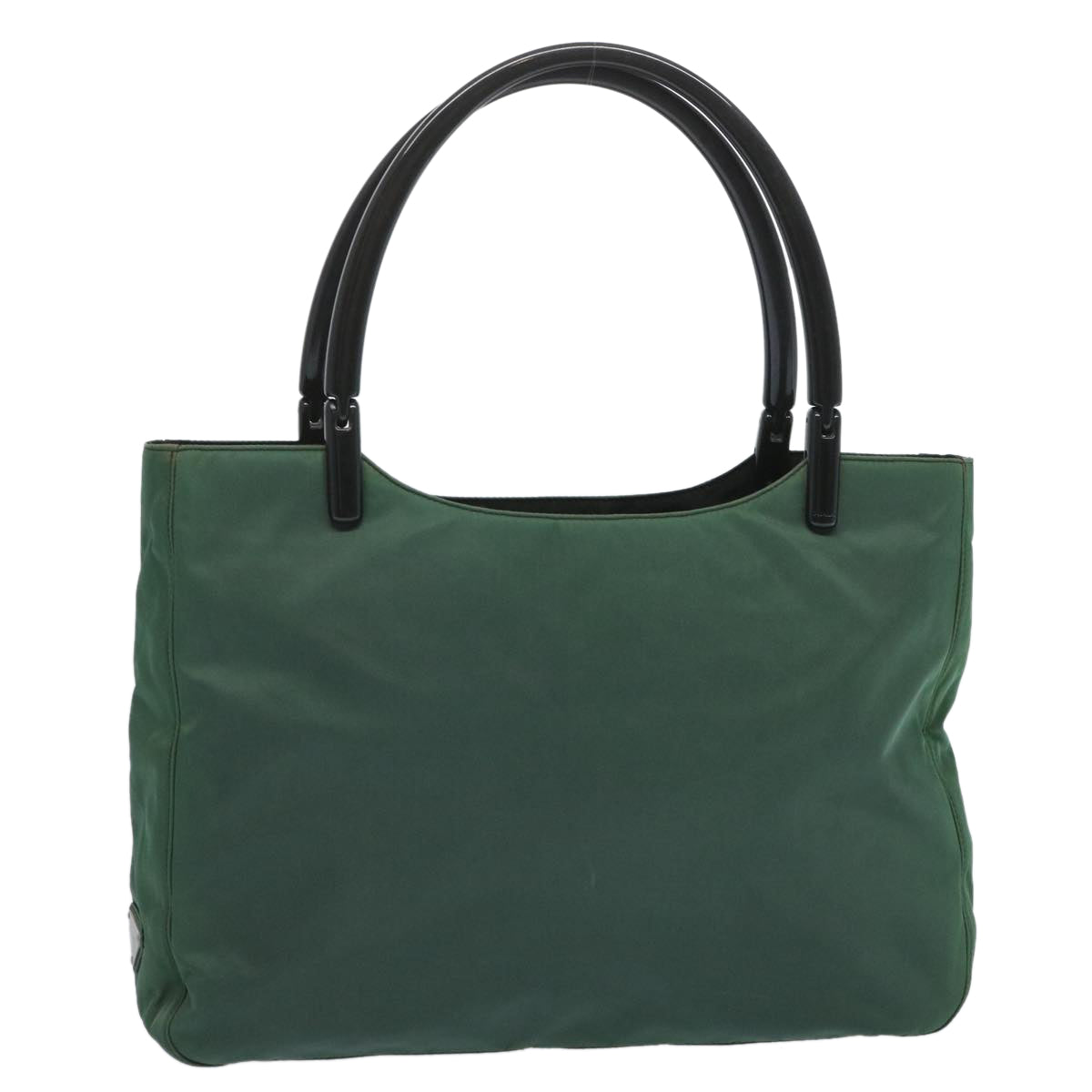 PRADA Tote Bag Nylon Green Auth 66829