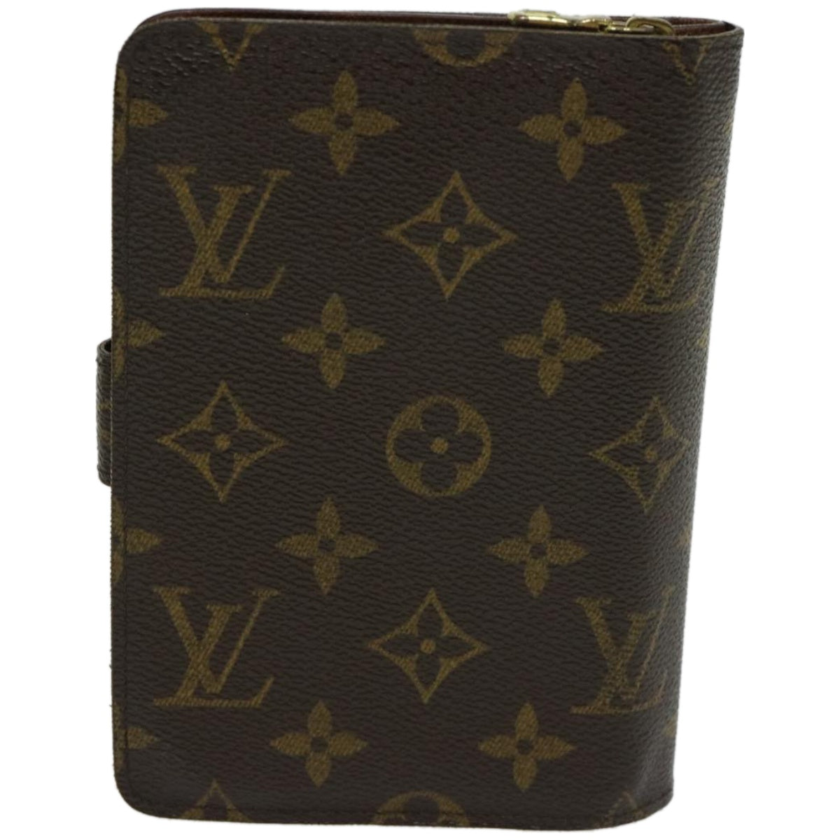 LOUIS VUITTON Monogram Porto Papie Zip Wallet M61207 LV Auth 66835