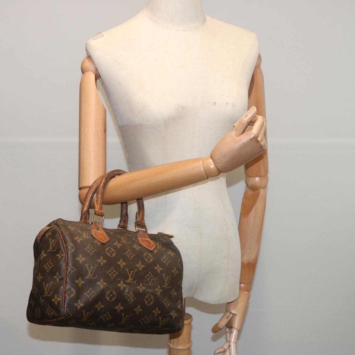 LOUIS VUITTON Monogram Speedy 25 Hand Bag M41528 LV Auth 66839