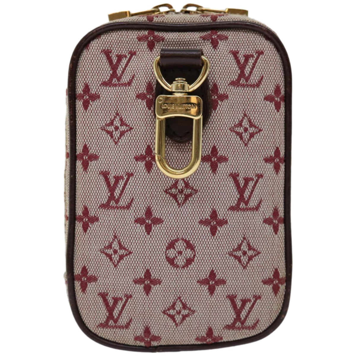 LOUIS VUITTON Monogram Mini Usu Digital Pouch Red M60001 LV Auth 66858