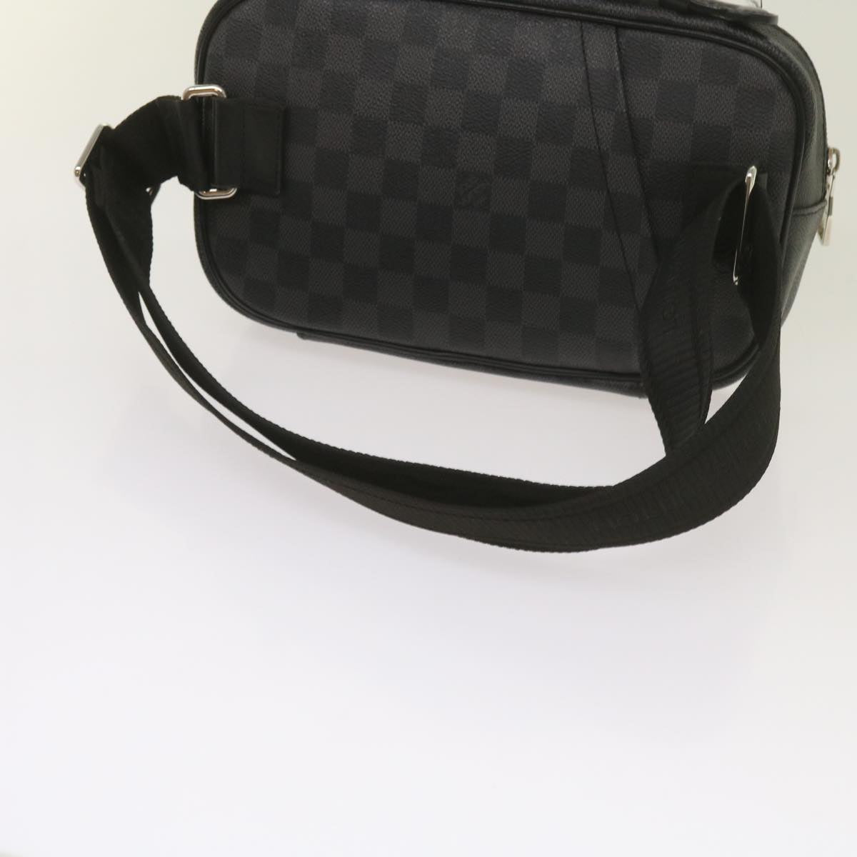 LOUIS VUITTON Damier Graphite Ambreil Shoulder Bag N41289 LV Auth 66872