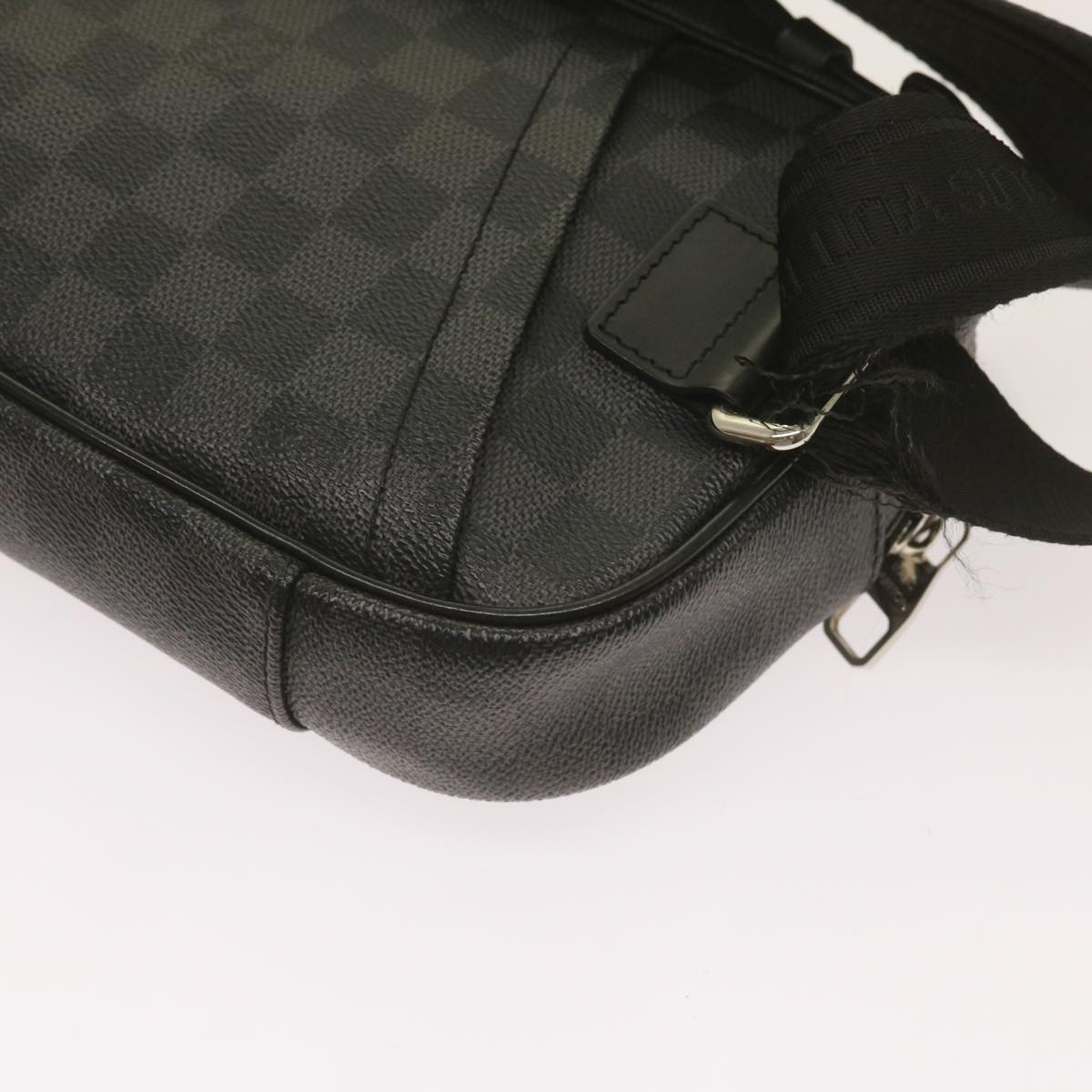 LOUIS VUITTON Damier Graphite Ambreil Shoulder Bag N41289 LV Auth 66872