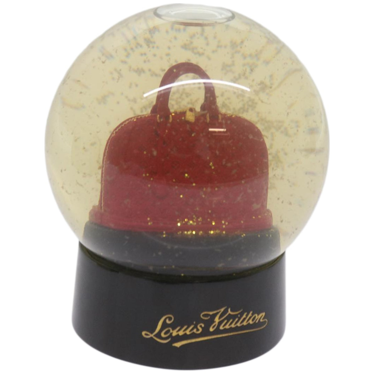 LOUIS VUITTON Snow Globe Alma VIP Limited Clear Red LV Auth 66884