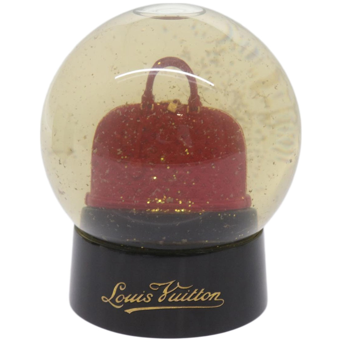 LOUIS VUITTON Snow Globe Alma VIP Limited Clear Red LV Auth 66884