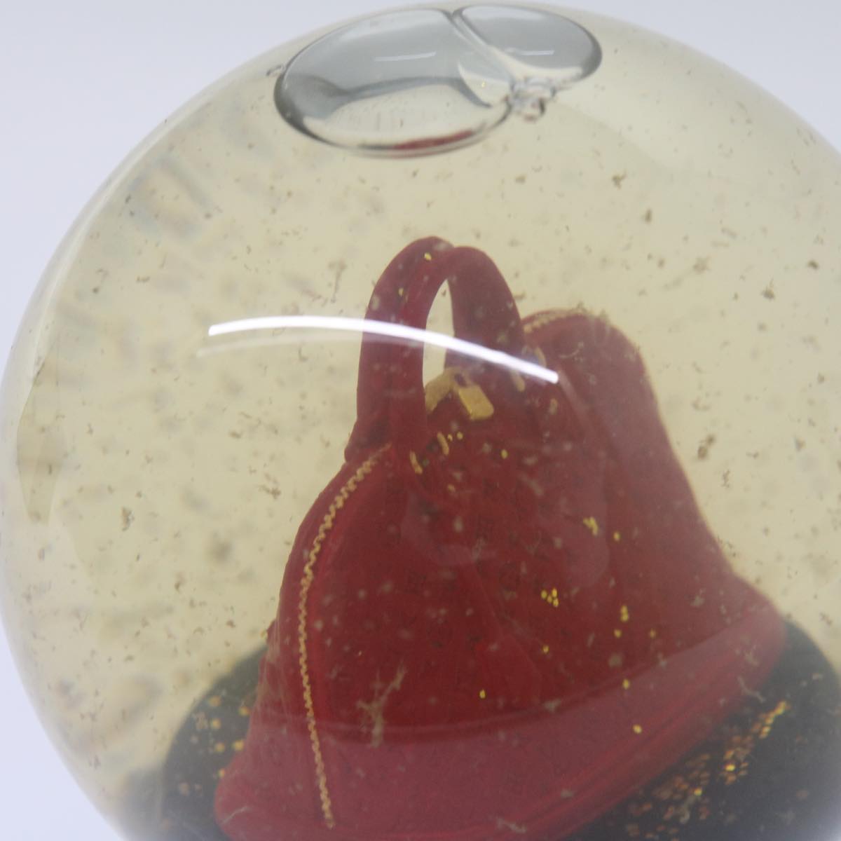 LOUIS VUITTON Snow Globe Alma VIP Limited Clear Red LV Auth 66884