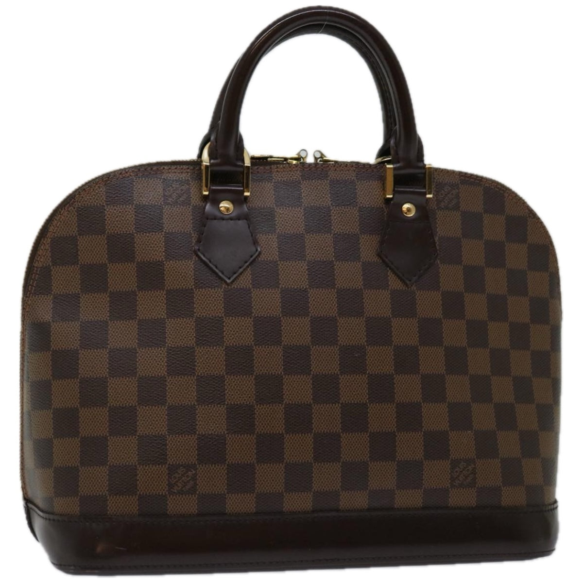 LOUIS VUITTON Damier Ebene Alma Hand Bag N51131 LV Auth 66898