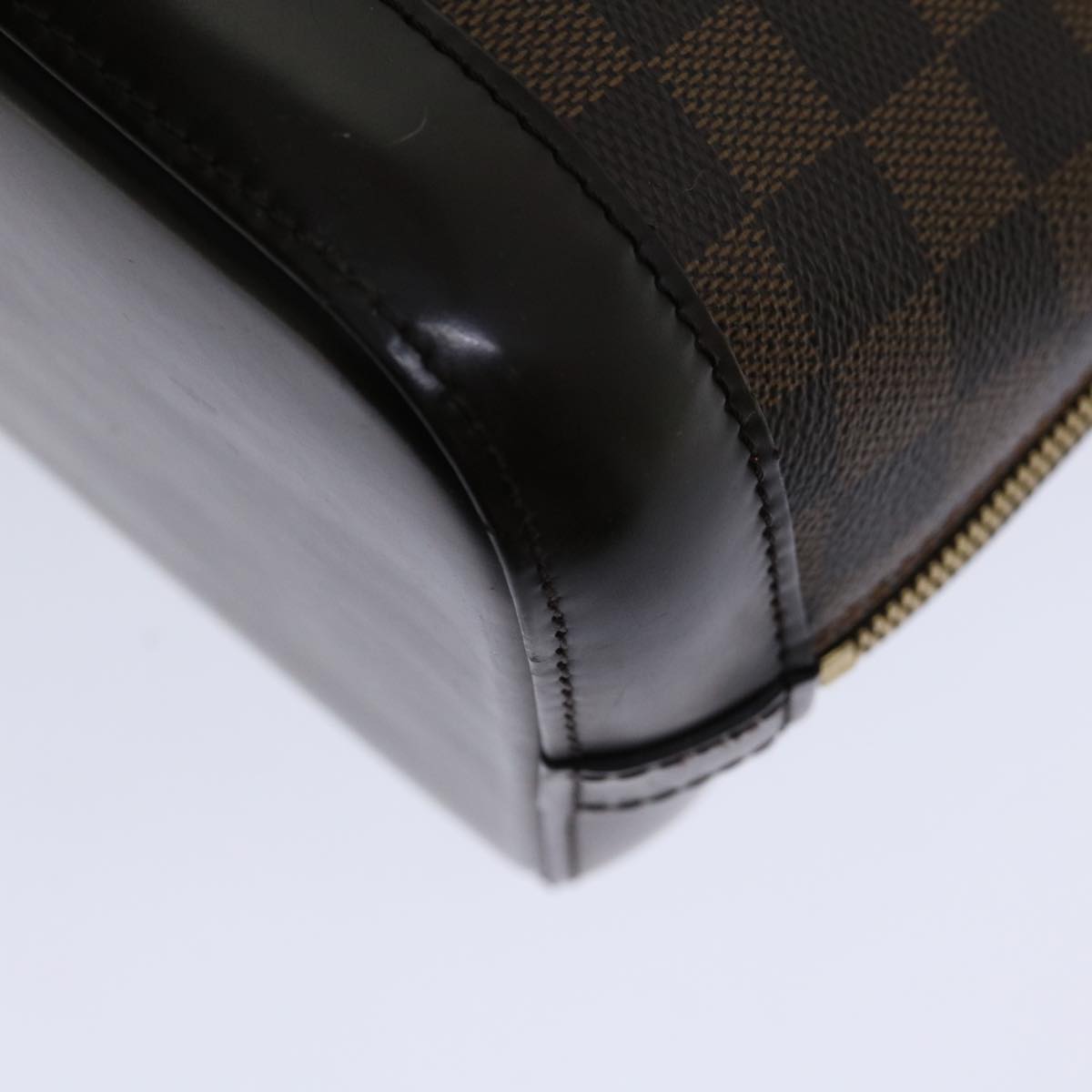 LOUIS VUITTON Damier Ebene Alma Hand Bag N51131 LV Auth 66898