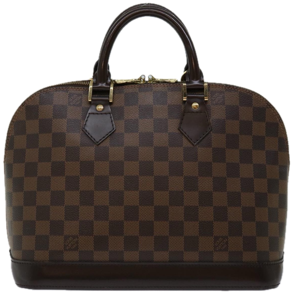 LOUIS VUITTON Damier Ebene Alma Hand Bag N51131 LV Auth 66898