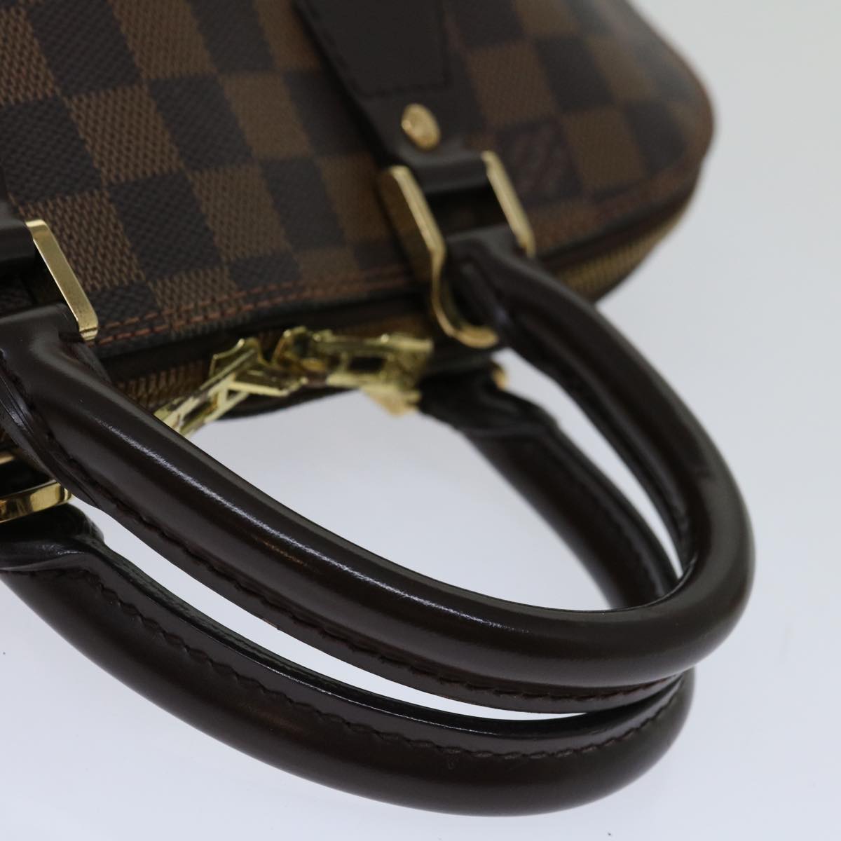 LOUIS VUITTON Damier Ebene Alma Hand Bag N51131 LV Auth 66898