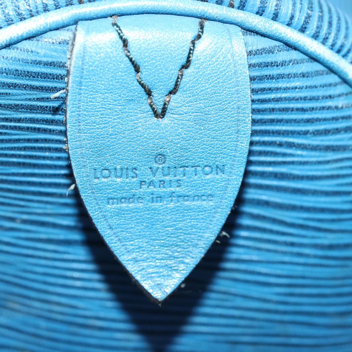 LOUIS VUITTON Epi Speedy 40 Hand Bag Toledo Blue M42985 LV Auth 66909