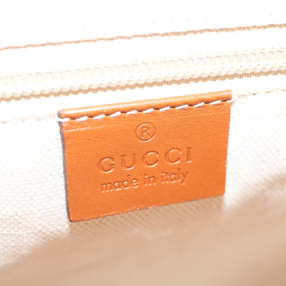 GUCCI GG Canvas Tote Bag Orange 282439 Auth 66935