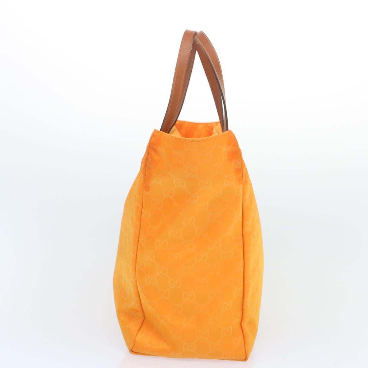 GUCCI GG Canvas Tote Bag Orange 282439 Auth 66935