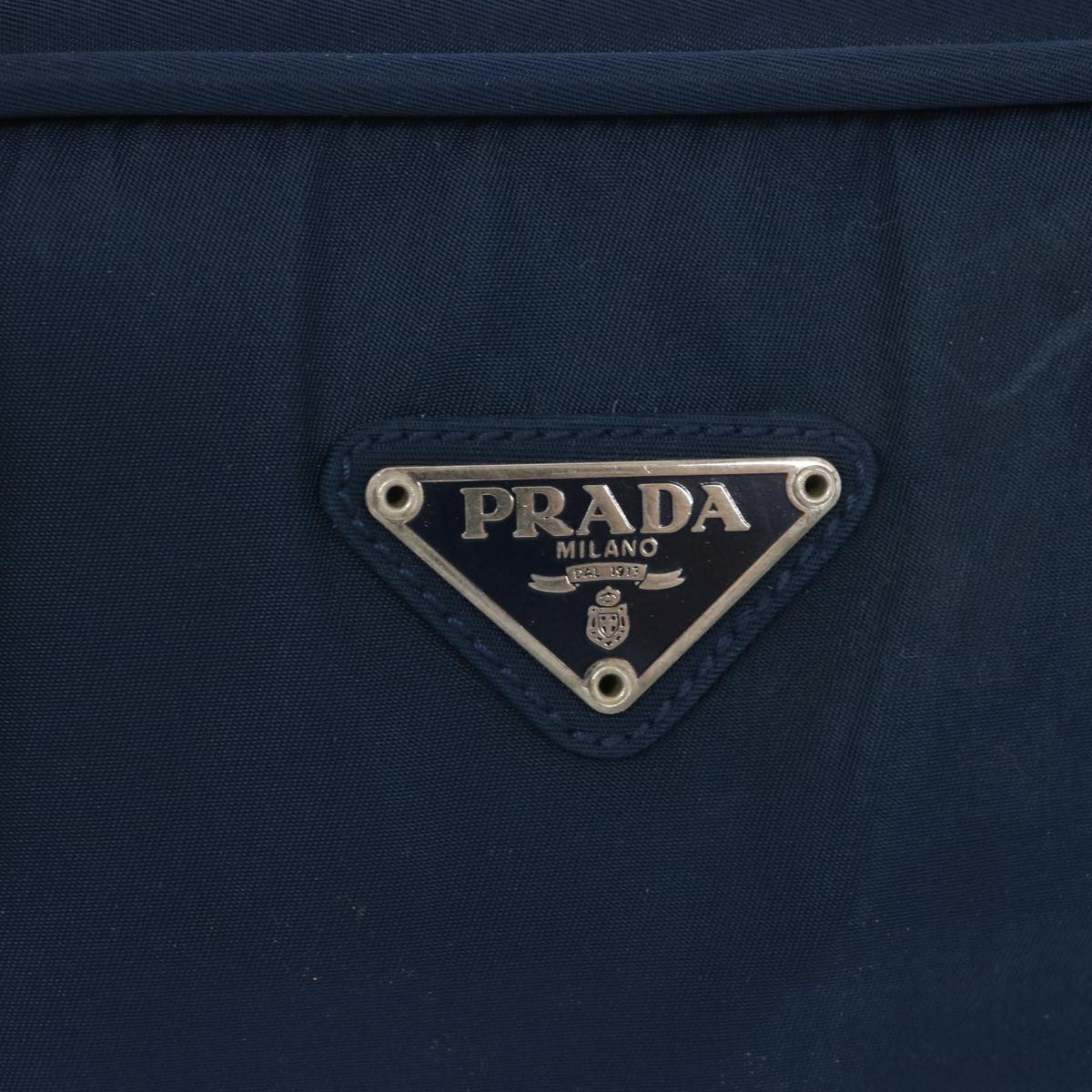 PRADA Hand Bag Nylon Navy Auth 66938