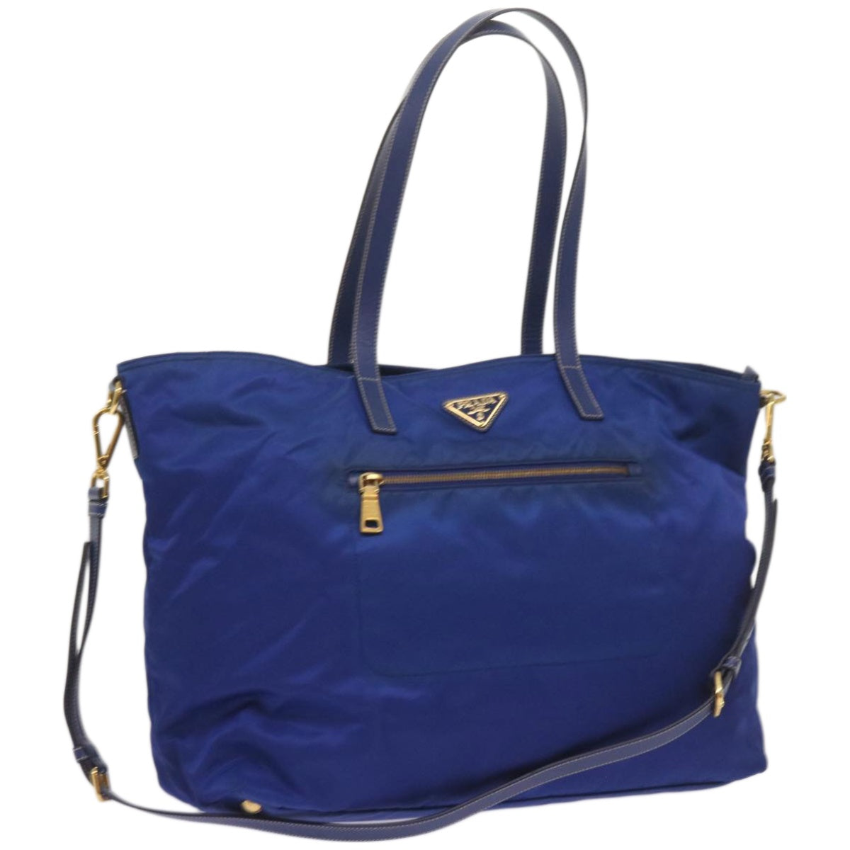 PRADA Tote Bag Nylon 2way Blue Auth 66940