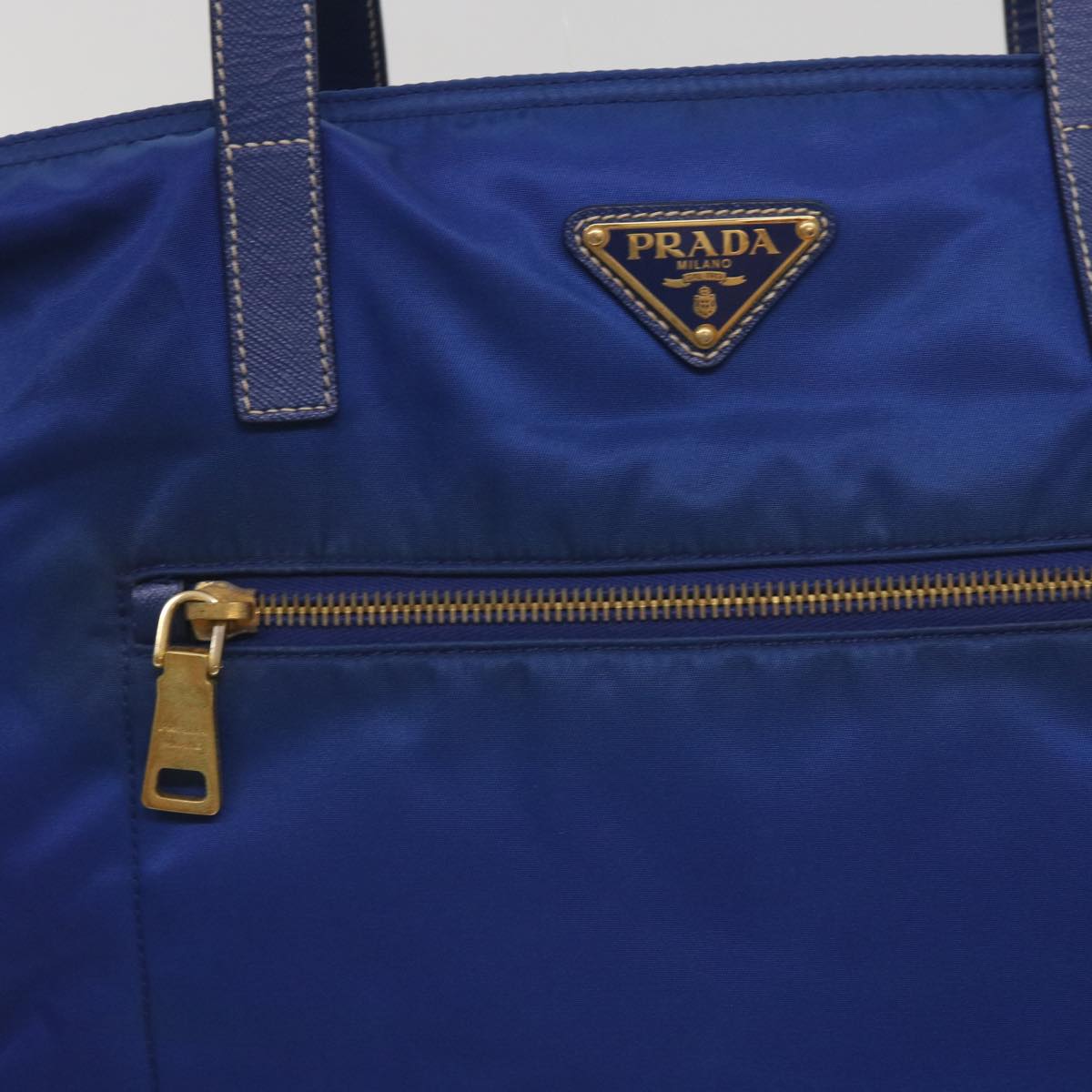 PRADA Tote Bag Nylon 2way Blue Auth 66940