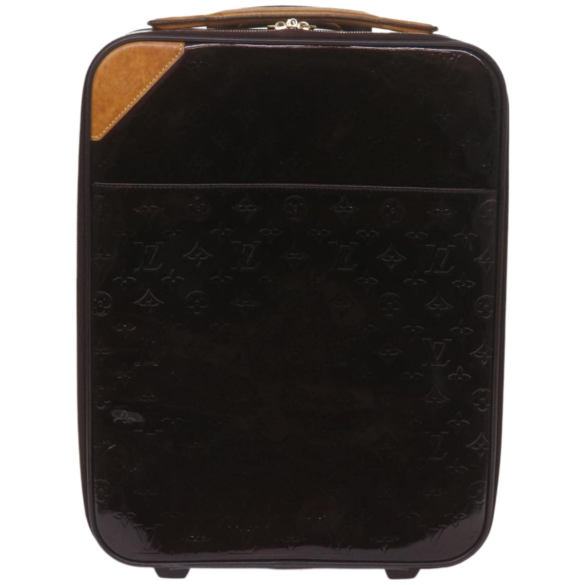 LOUIS VUITTON Monogram Vernis Pegas 45 Suitcase Amarante M91277 LV Auth 66966