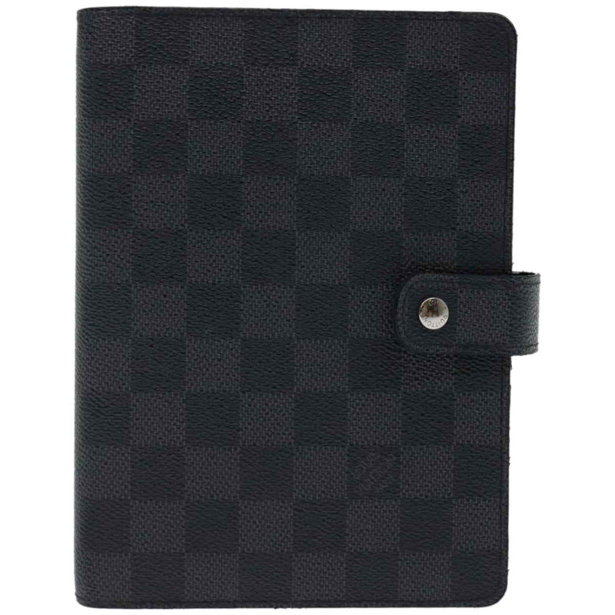 LOUIS VUITTON Damier Graphite Agenda MM Day Planner Cover R20242 LV Auth 66975