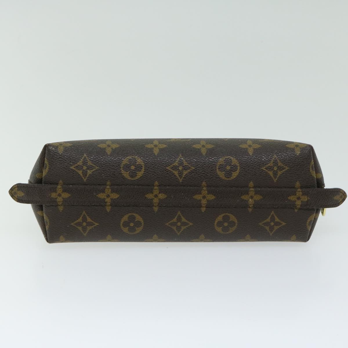 LOUIS VUITTON Monogram Trousse Demi Ronde Cosmetic Pouch M47520 LV Auth 66997