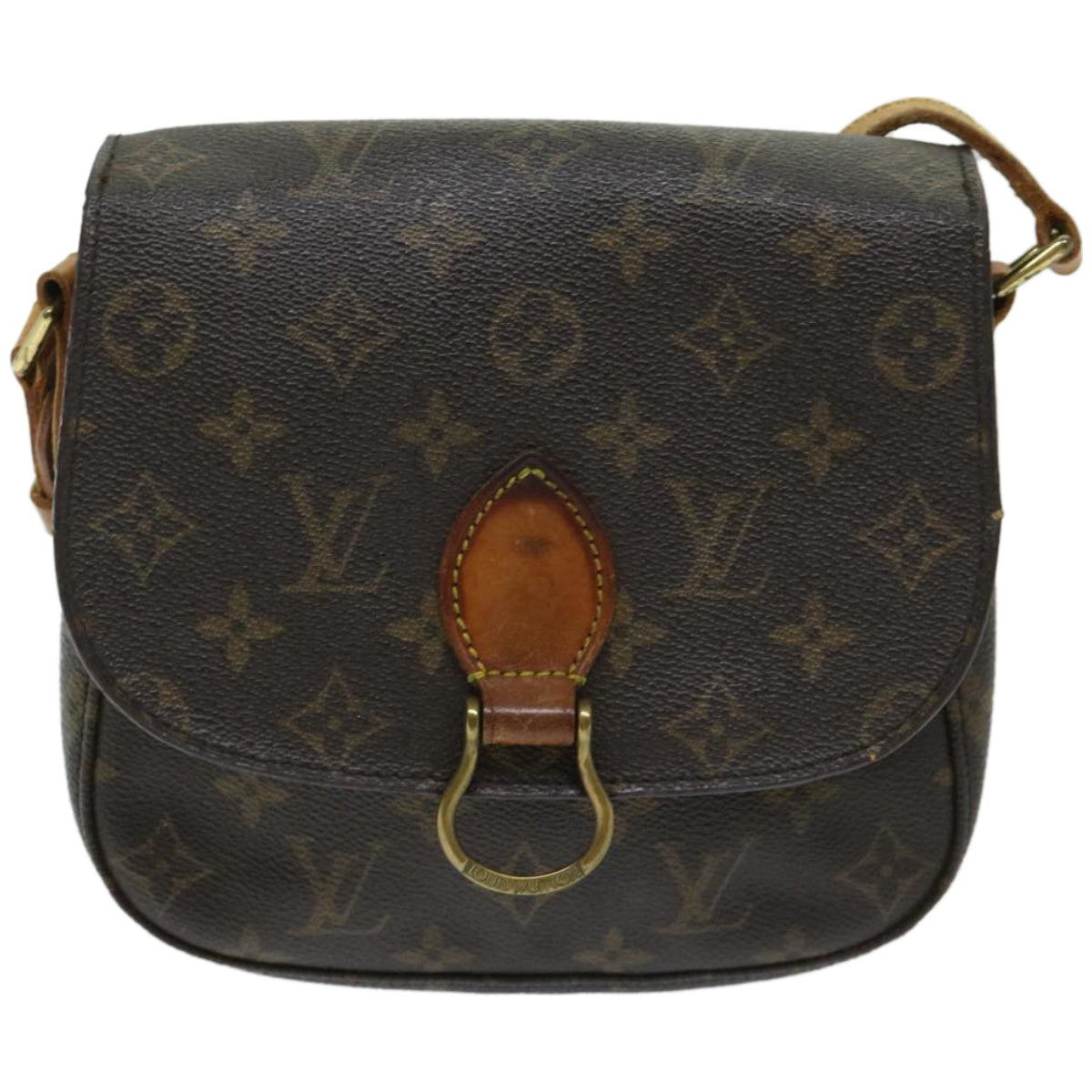 LOUIS VUITTON Monogram Saint Cloud MM Shoulder Bag M51243 LV Auth 67001