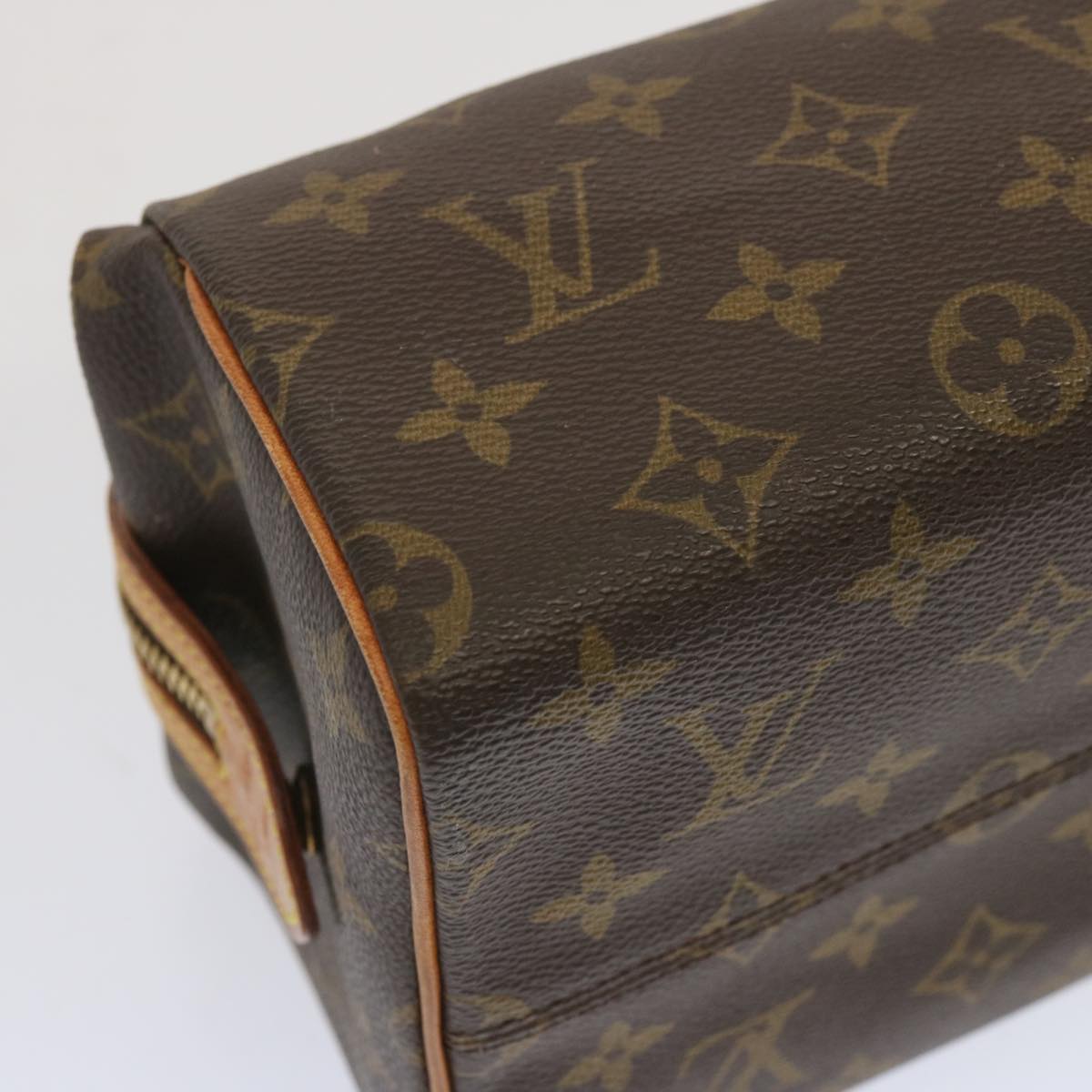 LOUIS VUITTON Monogram Trousse Patte Pression Pouch M47636 LV Auth 67002