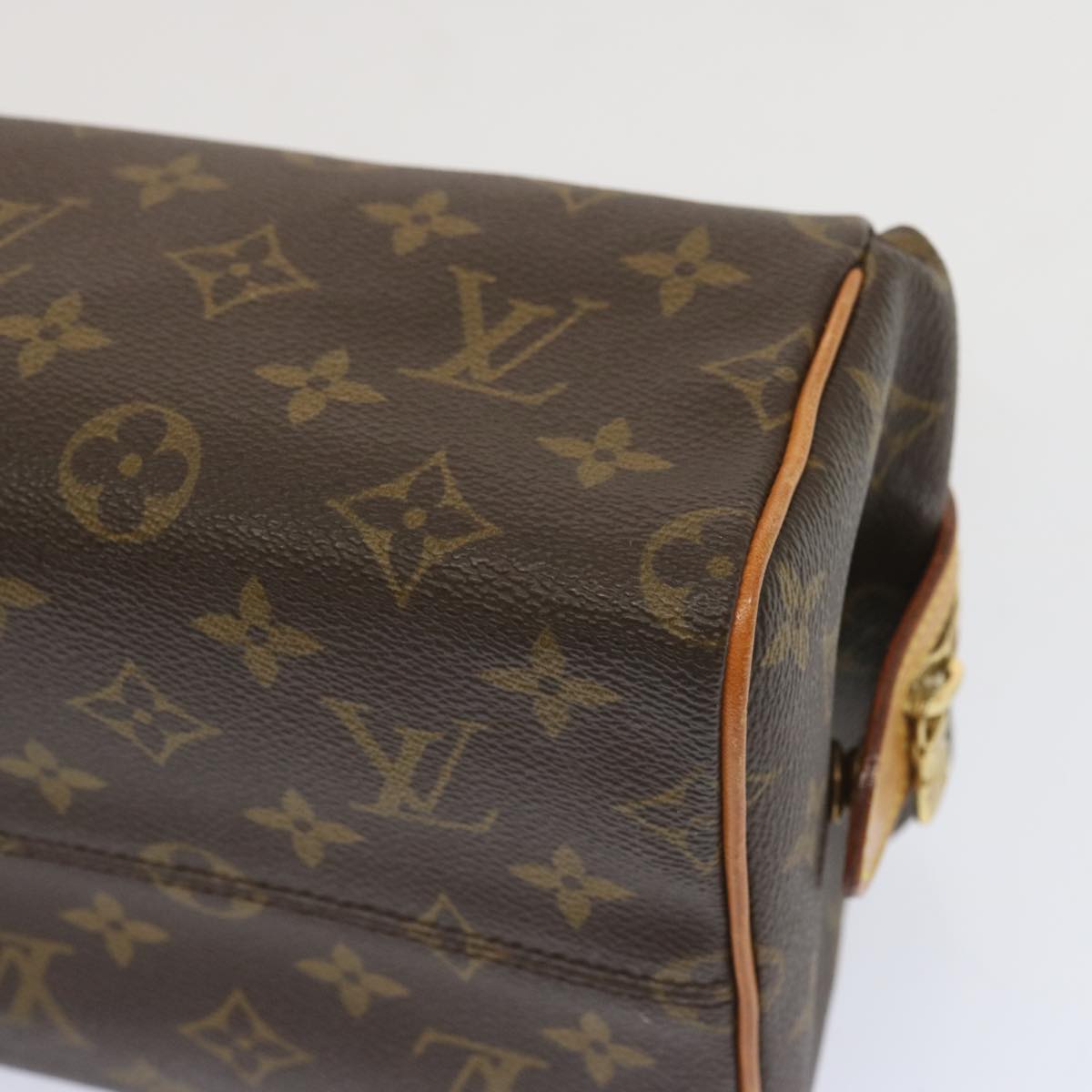 LOUIS VUITTON Monogram Trousse Patte Pression Pouch M47636 LV Auth 67002