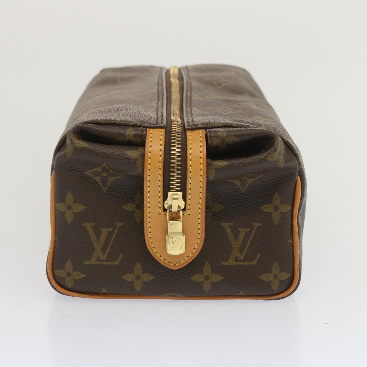 LOUIS VUITTON Monogram Trousse Patte Pression Pouch M47636 LV Auth 67002