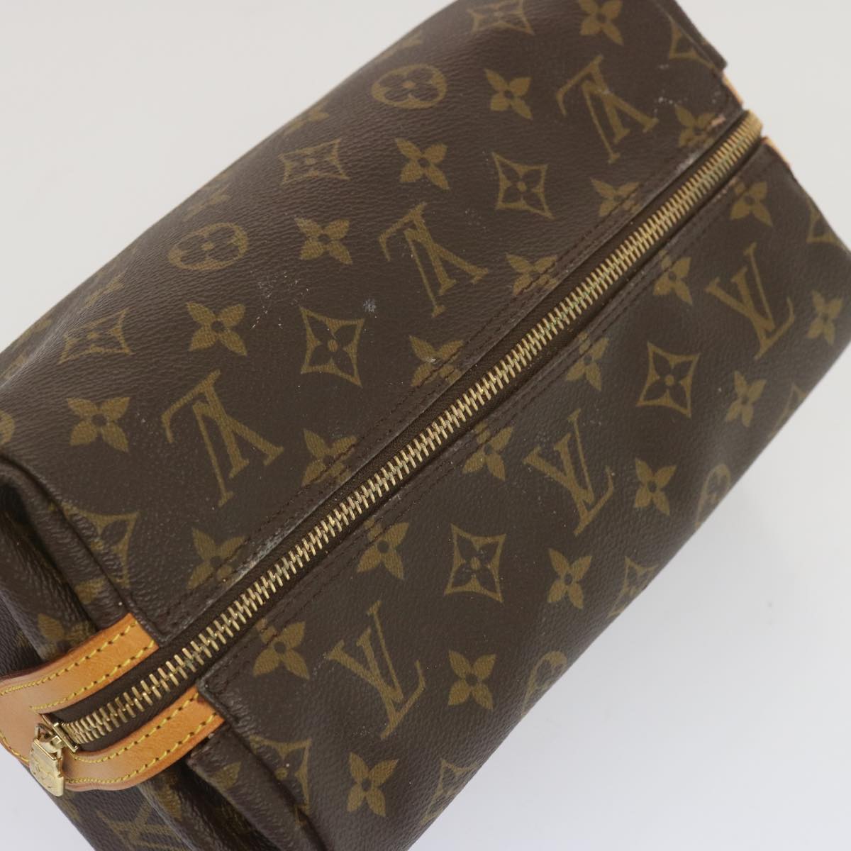 LOUIS VUITTON Monogram Trousse Patte Pression Pouch M47636 LV Auth 67002