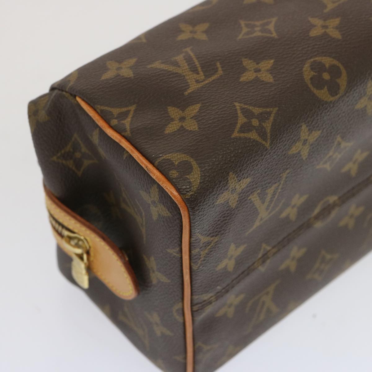 LOUIS VUITTON Monogram Trousse Patte Pression Pouch M47636 LV Auth 67002