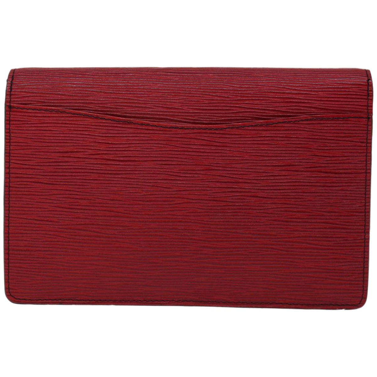 LOUIS VUITTON Epi Montaigne 23 Clutch Bag Red M52667 LV Auth 67006