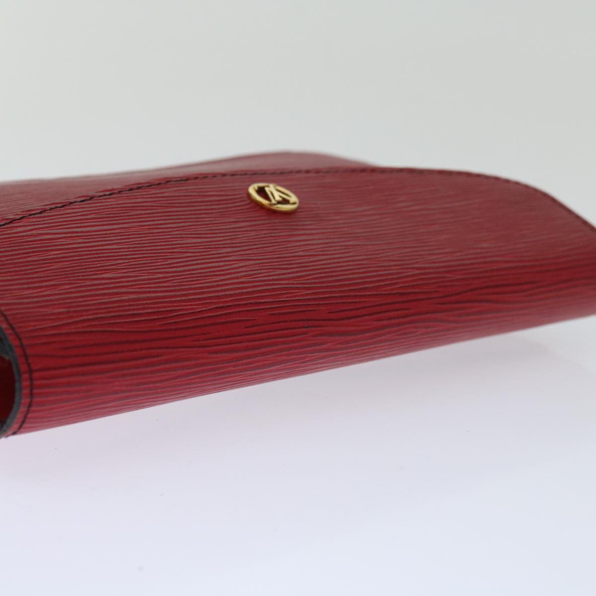 LOUIS VUITTON Epi Montaigne 23 Clutch Bag Red M52667 LV Auth 67006