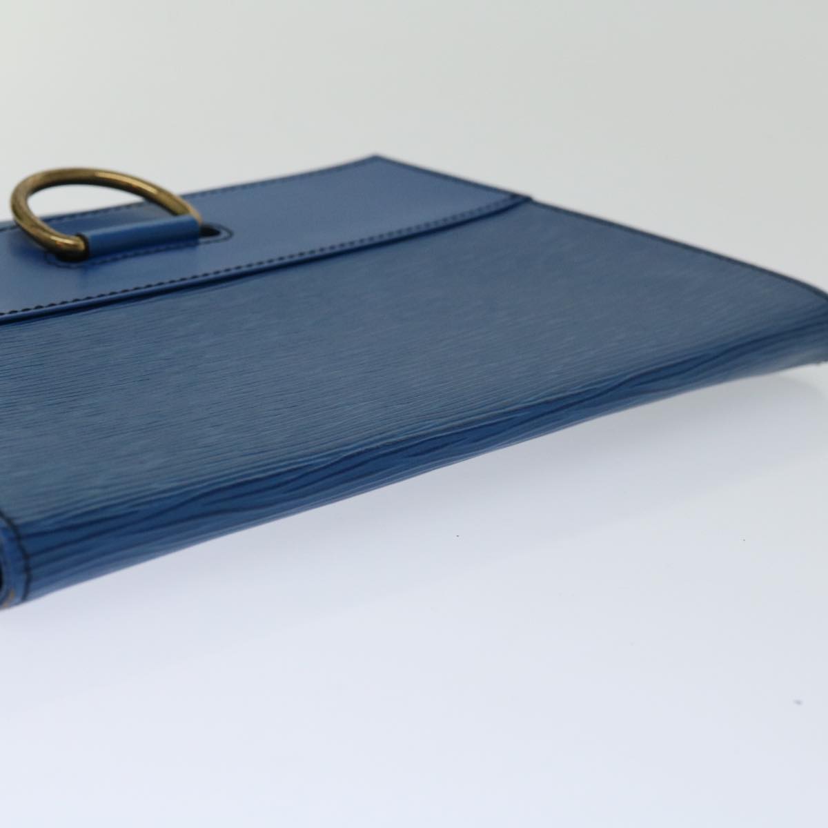 LOUIS VUITTON Epi Jena Clutch Bag Blue M52715 LV Auth 67011