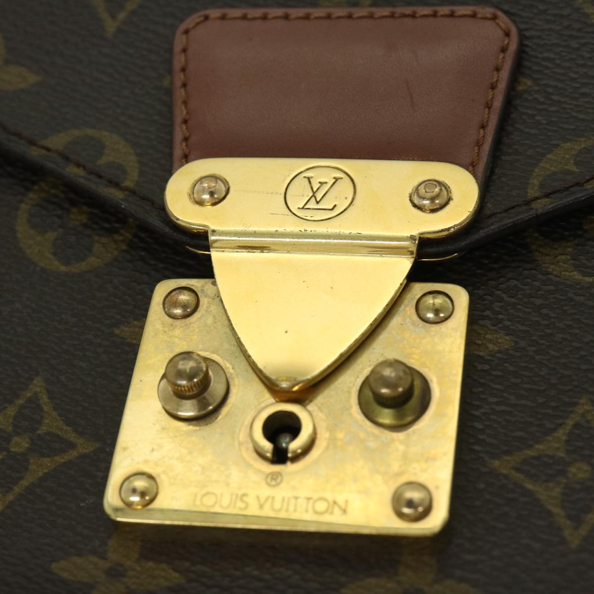 LOUIS VUITTON Monogram Monceau 28 Hand Bag 2way M51185 LV Auth 67012