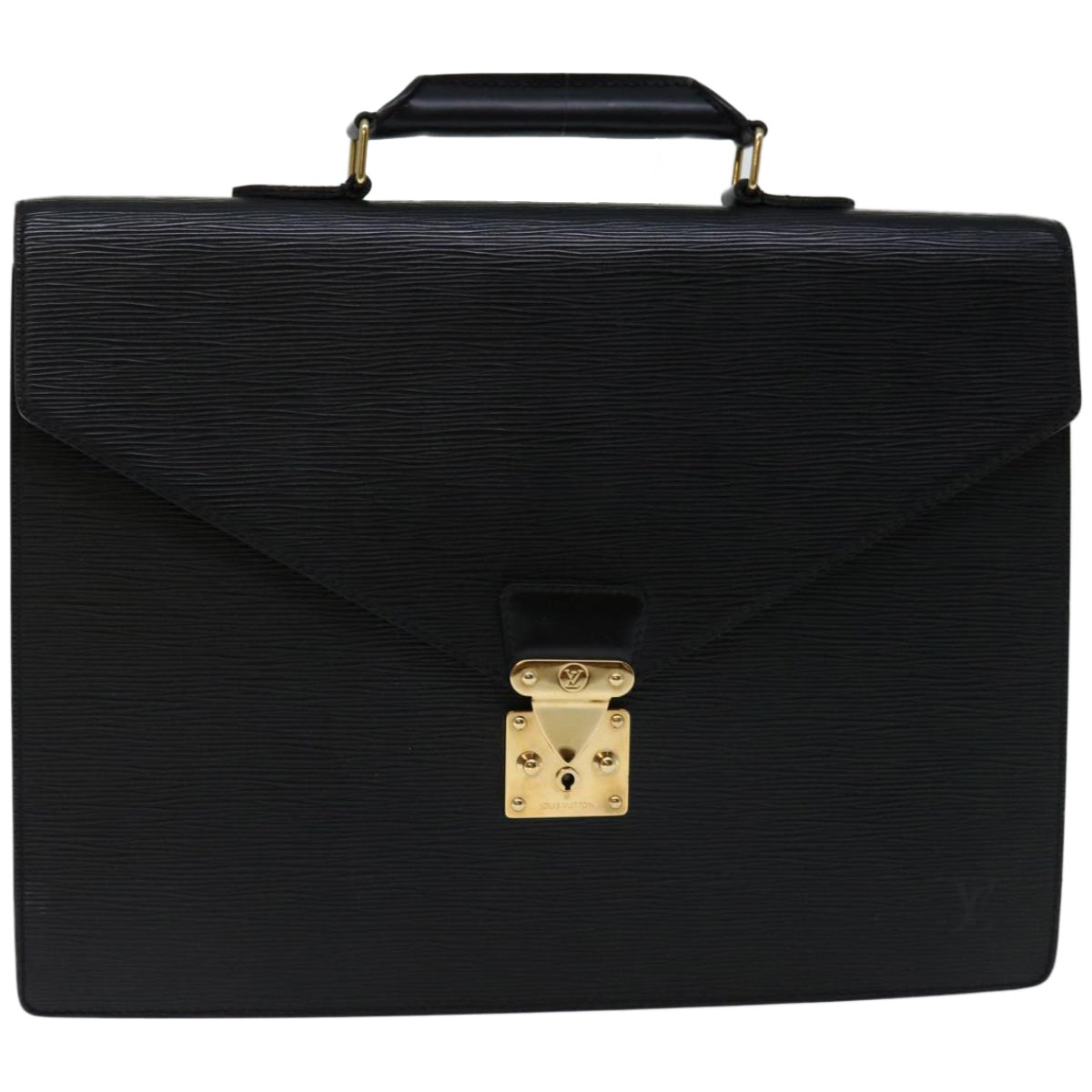 LOUIS VUITTON Epi Serviette Conseiller Briefcase Black M54422 LV Auth 67019