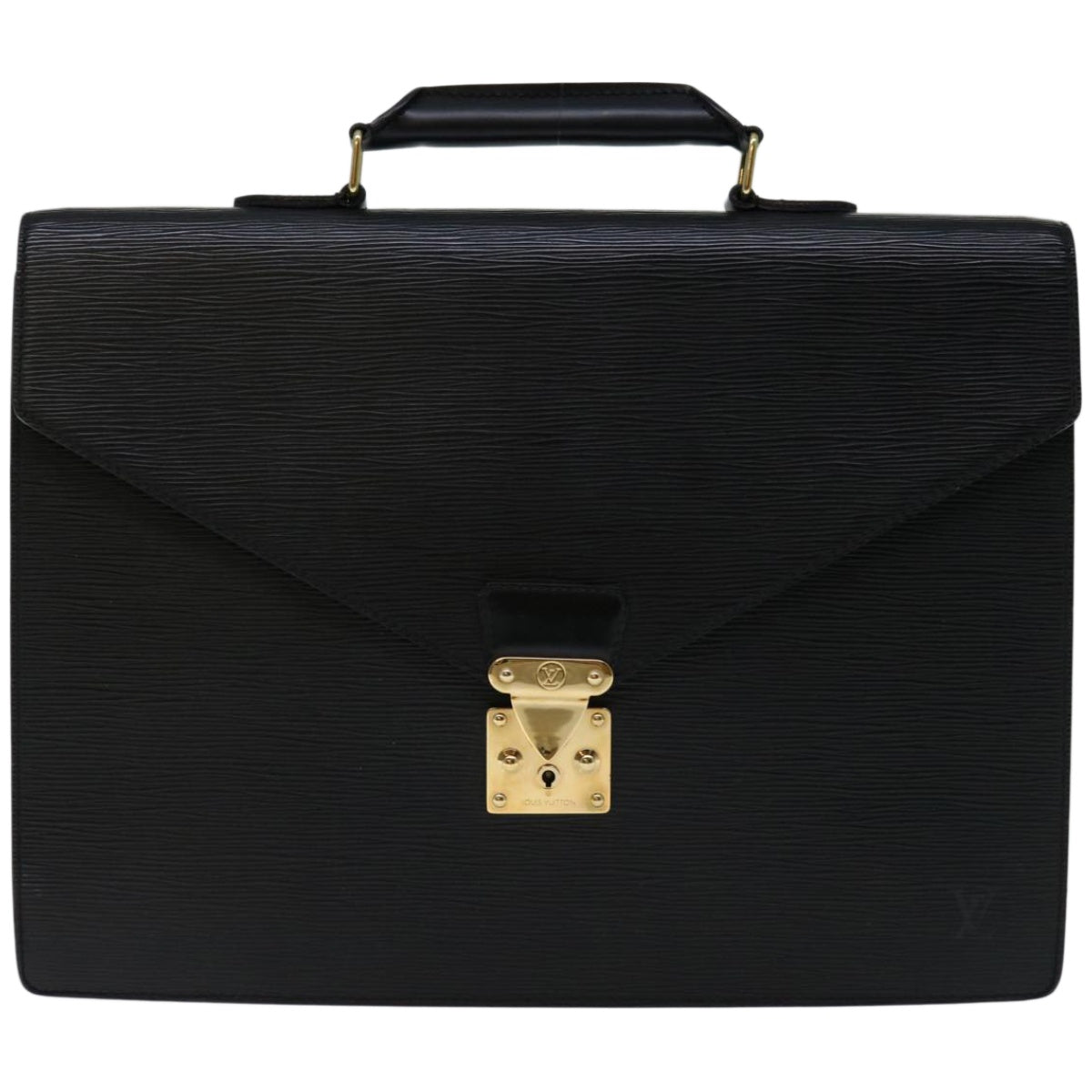 LOUIS VUITTON Epi Serviette Conseiller Briefcase Black M54422 LV Auth 67019