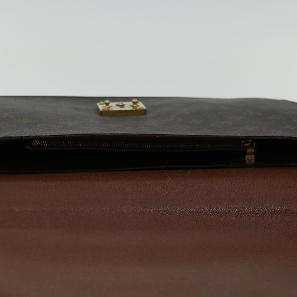 LOUIS VUITTON Monogram Porte Documents Bandouliere Bag M53338 LV Auth 67020