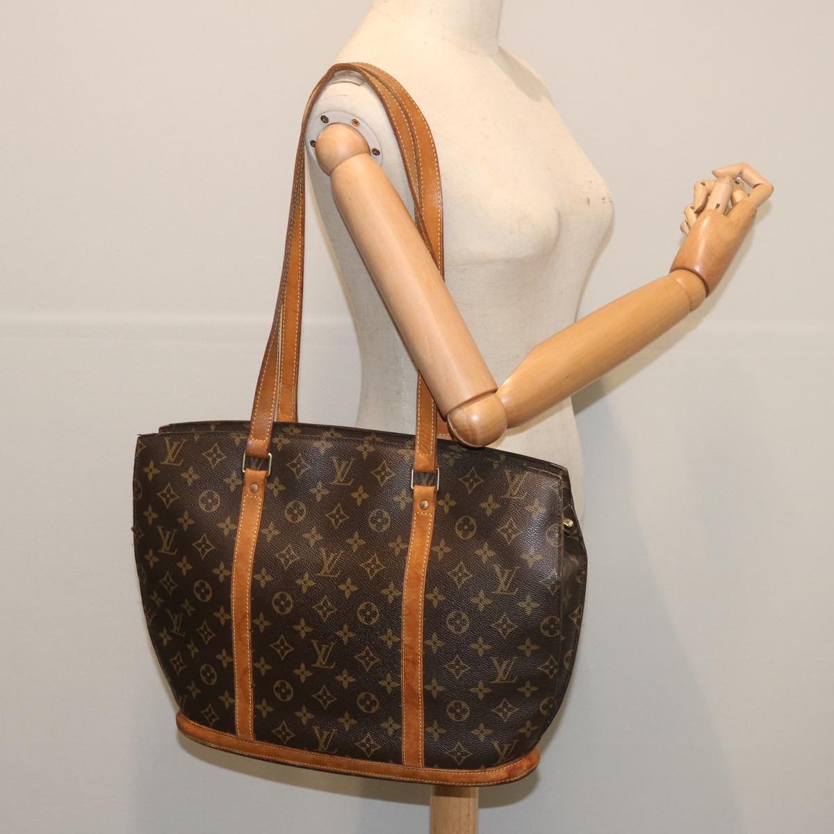 LOUIS VUITTON Monogram Babylone Tote Bag M51102 LV Auth 67023