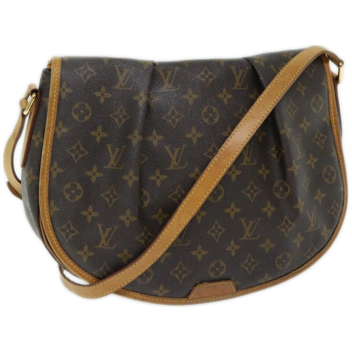 LOUIS VUITTON Monogram Menilmontant MM Shoulder Bag M40473 LV Auth 67025