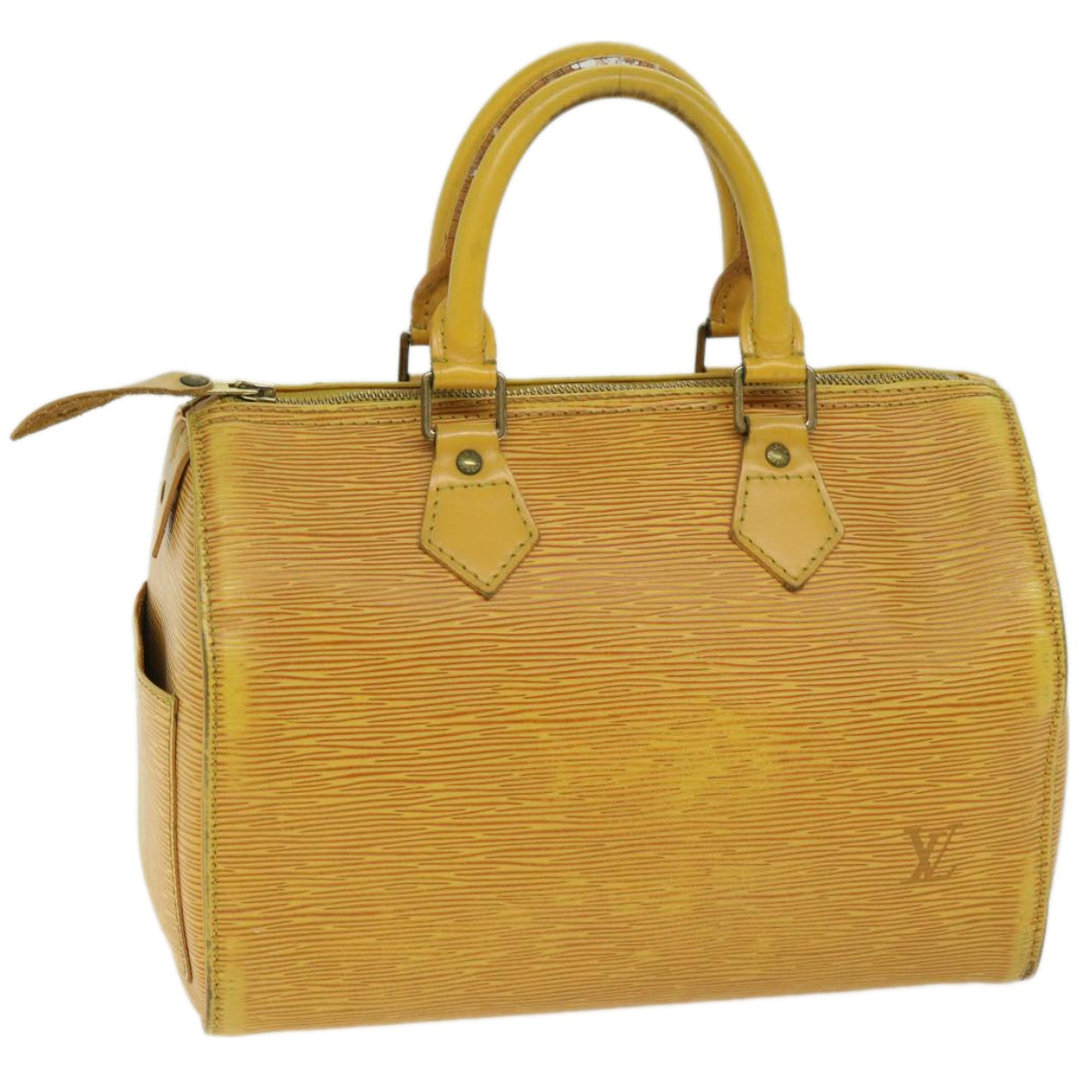 LOUIS VUITTON Epi Speedy 25 Hand Bag Tassili Yellow M43019 LV Auth 67030