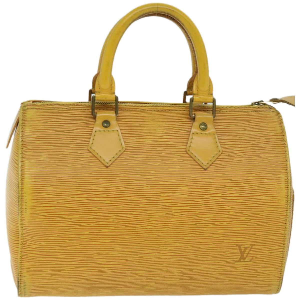 LOUIS VUITTON Epi Speedy 25 Hand Bag Tassili Yellow M43019 LV Auth 67030