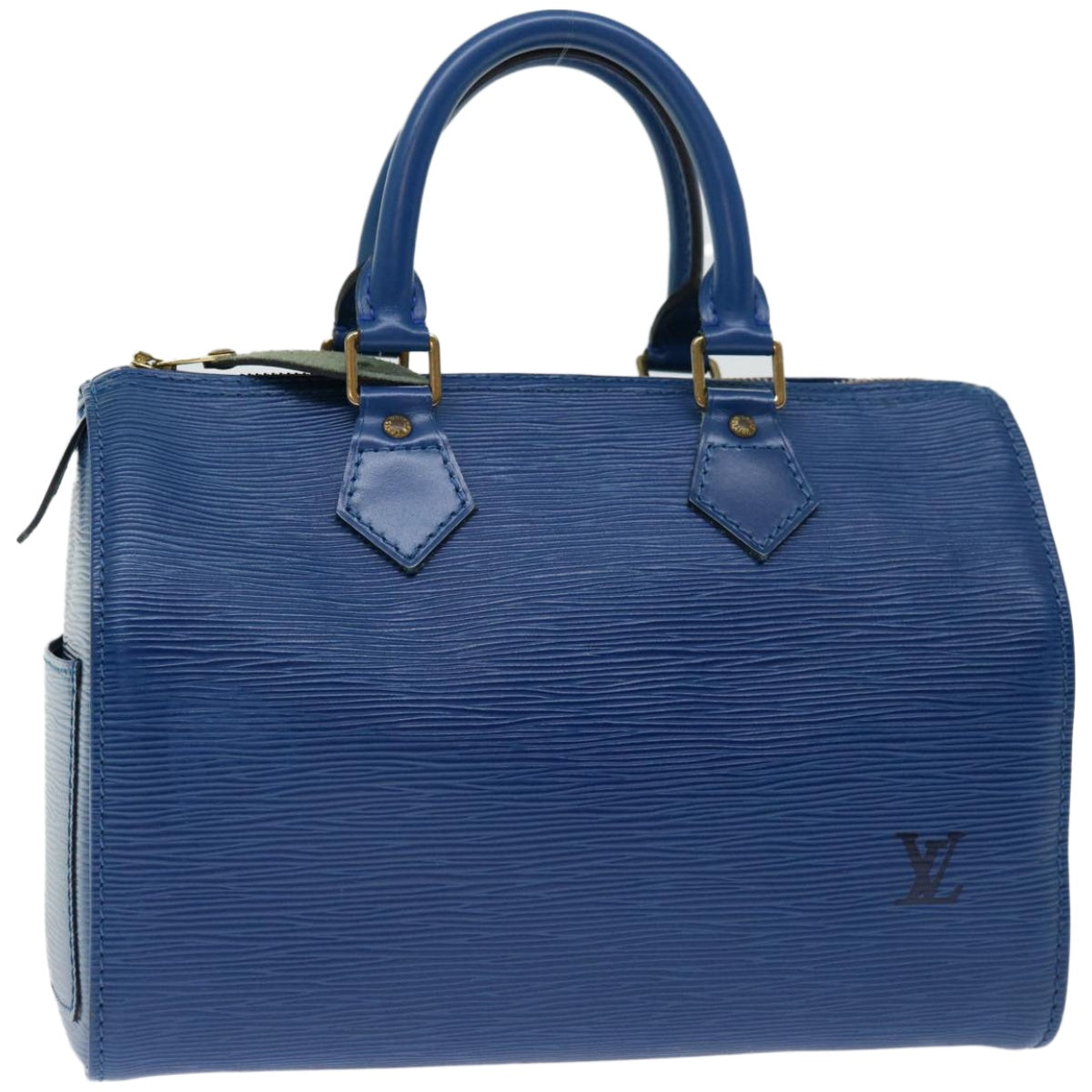 LOUIS VUITTON Epi Speedy 25 Hand Bag Toledo Blue M43015 LV Auth 67031