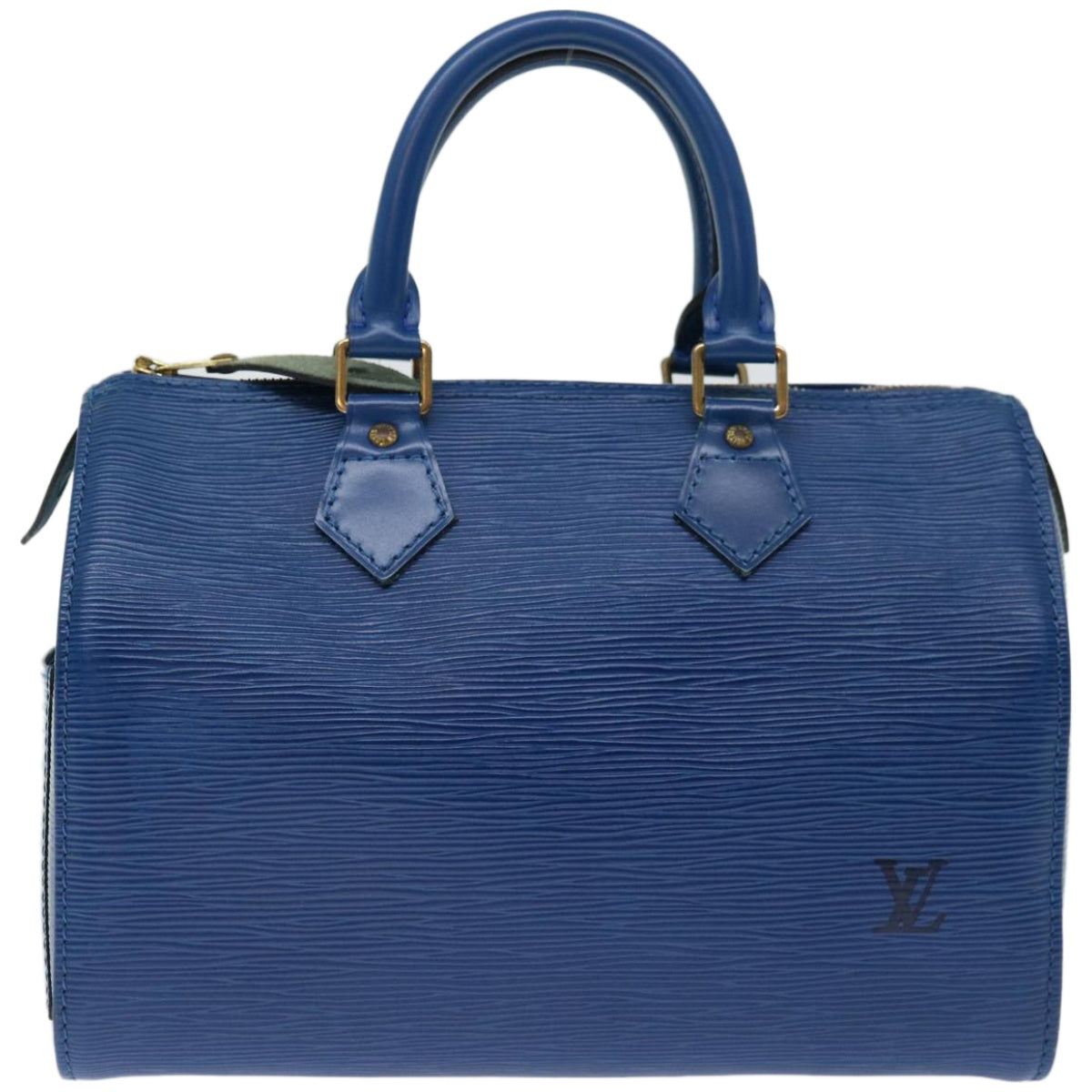 LOUIS VUITTON Epi Speedy 25 Hand Bag Toledo Blue M43015 LV Auth 67031