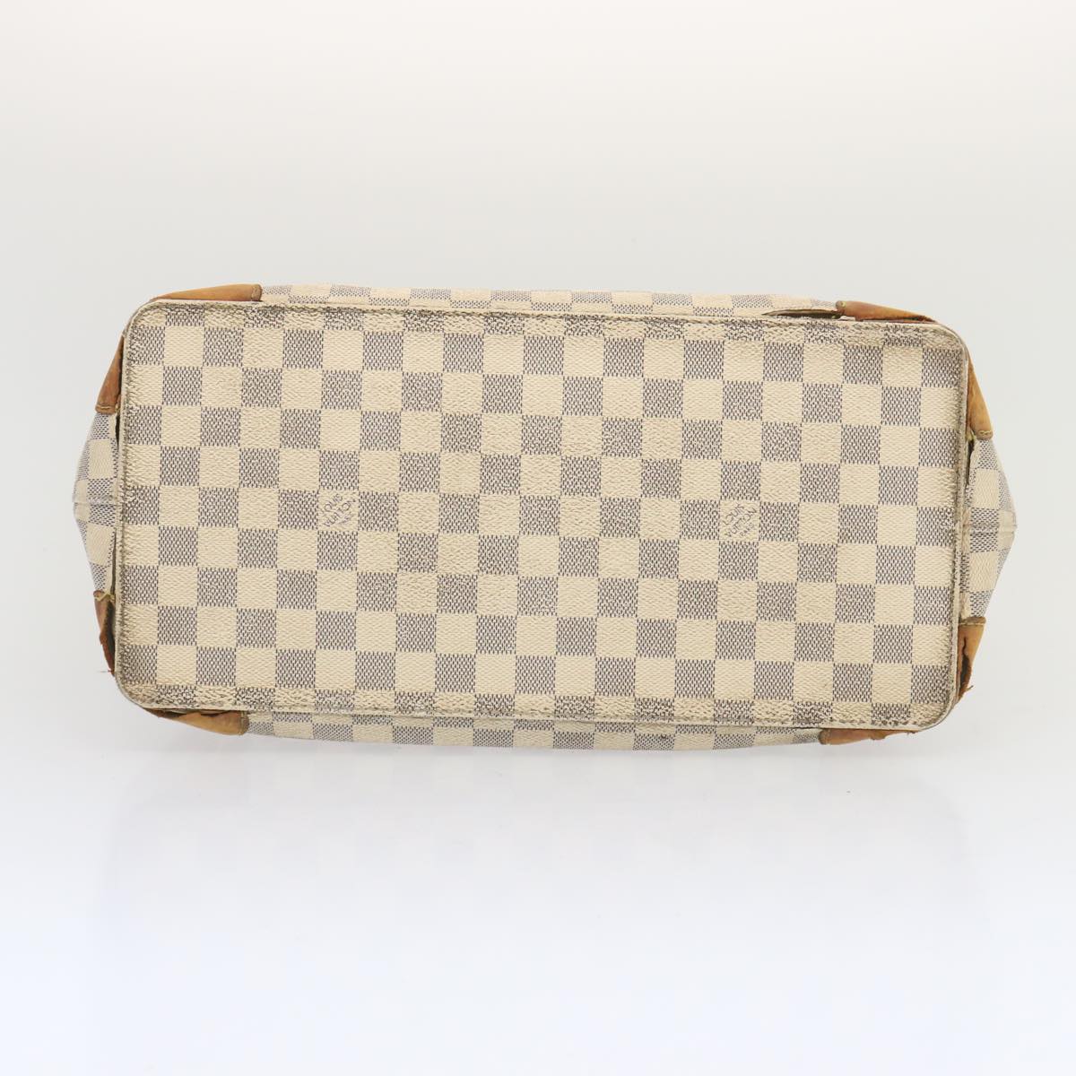 LOUIS VUITTON Damier Azur Hampstead MM Tote Bag N51206 LV Auth 67035