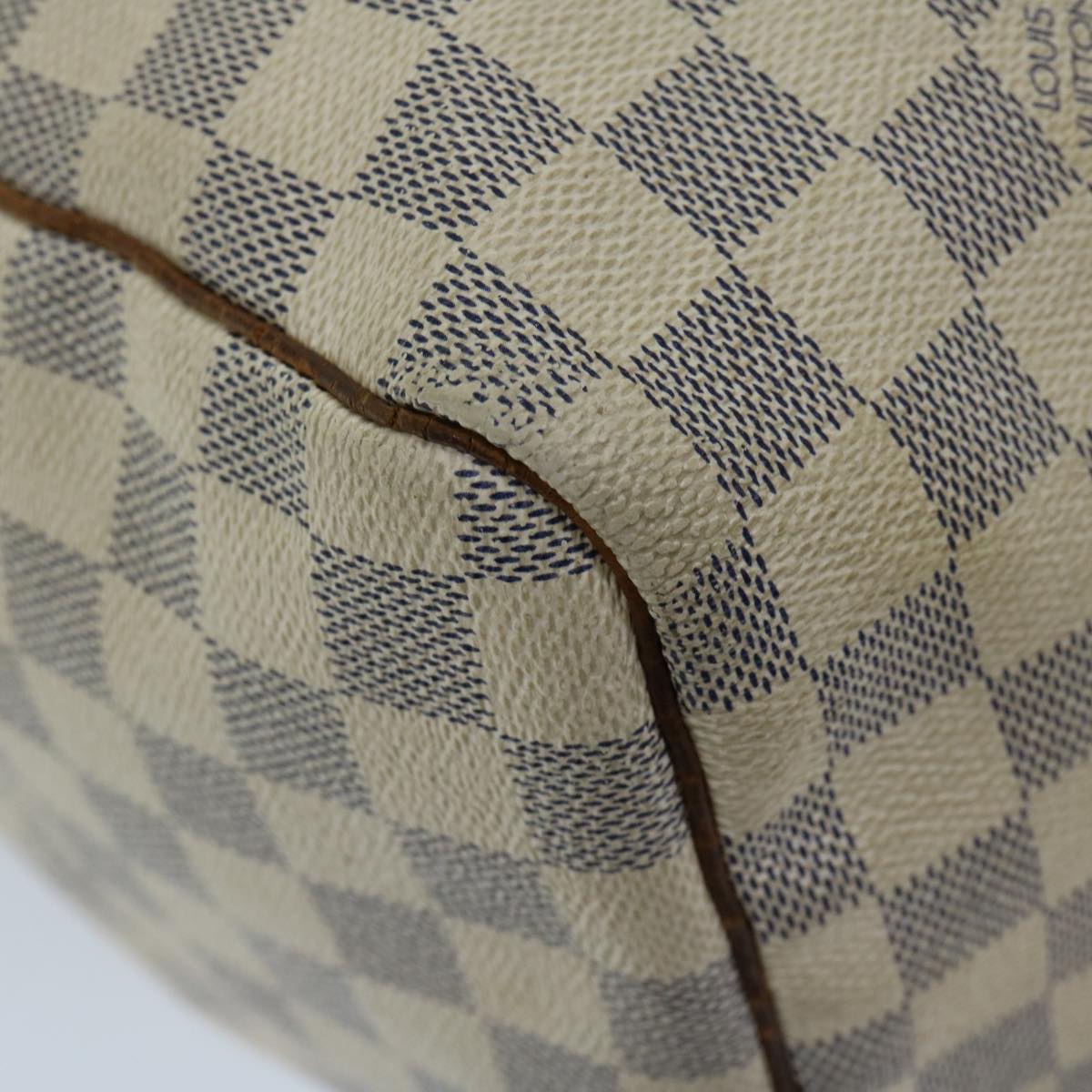 LOUIS VUITTON Damier Azur Speedy 30 Hand Bag N41533 LV Auth 67038