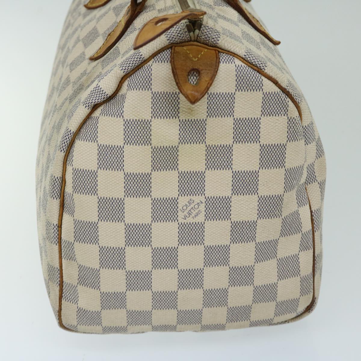 LOUIS VUITTON Damier Azur Speedy 30 Hand Bag N41533 LV Auth 67038