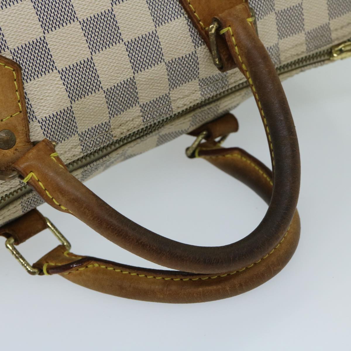 LOUIS VUITTON Damier Azur Speedy 30 Hand Bag N41533 LV Auth 67038