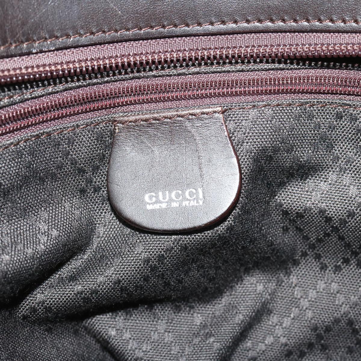 GUCCI Tote Bag Nylon Black 002 2123 0456 Auth 67046